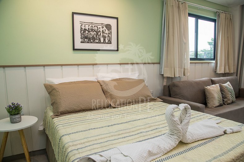 Fabuloso apartamento de 1 dormitorio con balcón - Villa del