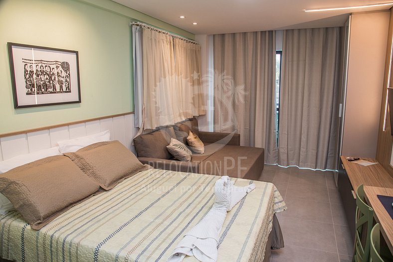 Fabuloso apartamento de 1 dormitorio con balcón - Villa del