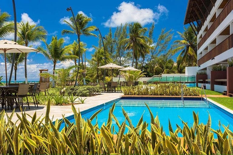 Flat de luxo à beira mar de Porto de Galinhas com 4 quartos