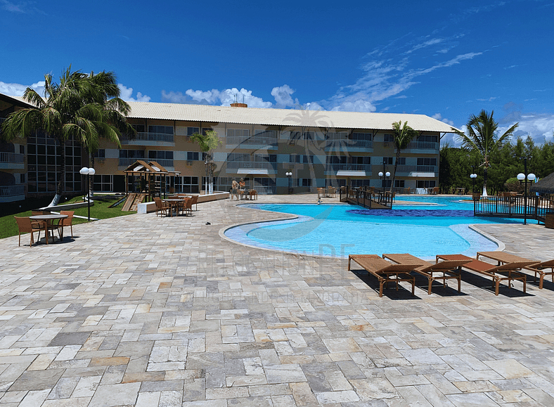 Flat with sea view at Marupiara Suítes - 118 - Muro Alto