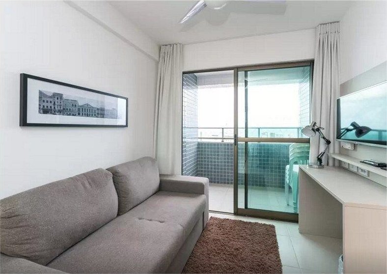 High standard flat with 2 bedrooms 150m - Boa Viagem Beach -