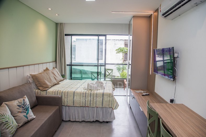 Increíble apartamento de 1 dormitorio con balcón - Villa del