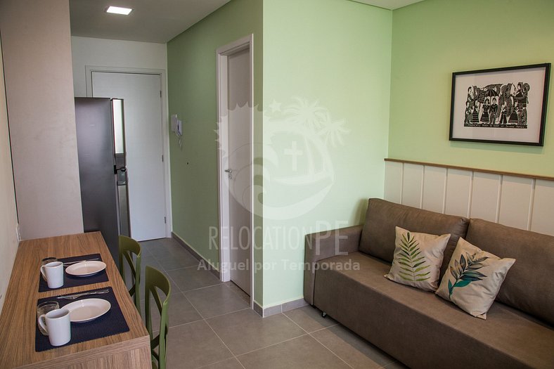 Increíble apartamento de 1 dormitorio con balcón - Villa del