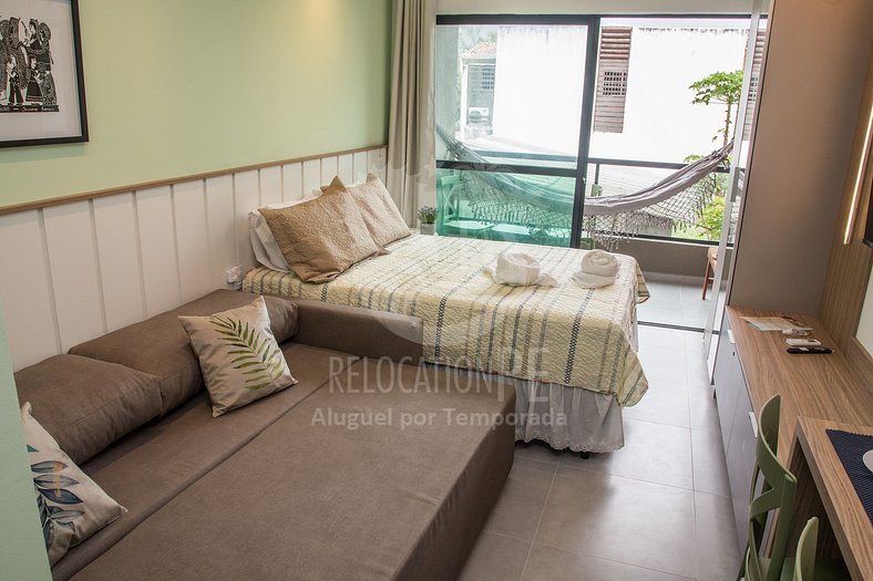 Increíble apartamento de 1 dormitorio con balcón - Villa del