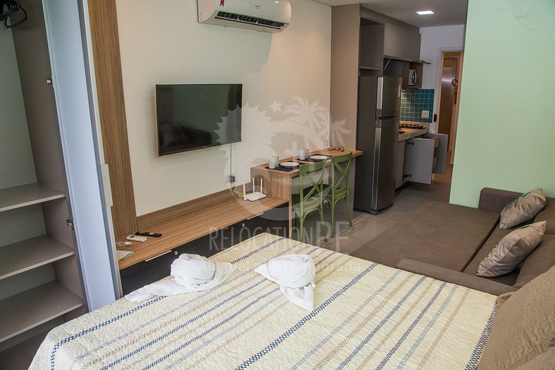 Increíble apartamento de 1 dormitorio con balcón - Villa del