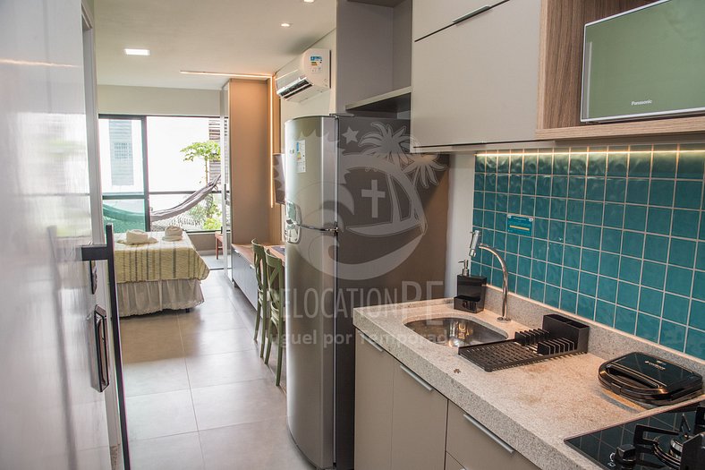 Increíble apartamento de 1 dormitorio con balcón - Villa del