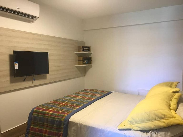 Luxuoso flat com 2 quartos no La Fleur Polinésia - Muro Alto